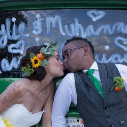 Kylie Haulk Favorites 0100 - Rain falls like love at this "mutual weirdness" citrus colored wedding Rain falls like love at this "mutual weirdness" bright colored wedding