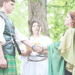 Woodland Medieval wedding