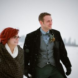017 dale and bri portra film - A frostbitten Canadian national park elopement (with bison!) A frostbitten Canadian national park elopement (with bison!)