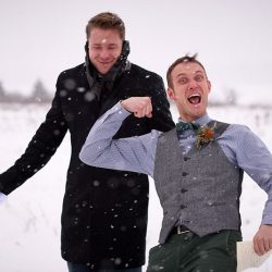 018 dale disrobes - A frostbitten Canadian national park elopement (with bison!) A frostbitten Canadian national park elopement (with bison!)