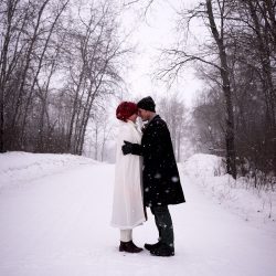 045 bri and dale - A frostbitten Canadian national park elopement (with bison!) A frostbitten Canadian park elopement (with bison!)