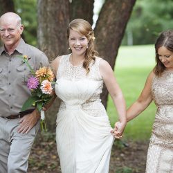 We "dyed" when we saw this dip-dyed gown at a Minneapolis wedding