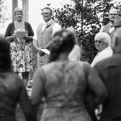 We "dyed" when we saw this dip-dyed gown at a Minneapolis wedding
