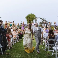 We "dyed" when we saw this dip-dyed yellow gown