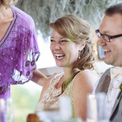 We "dyed" when we saw this dip-dyed wedding gown