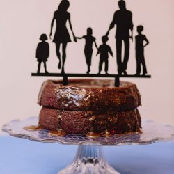 490 ZXW 2016093 06 14 44 6367 YanaWeinstein Wed - A "Jew-maican" multicultural blended family wedding (with a salsa first dance!) This blended family cake topper wins the honorary Brady Bunch trophy