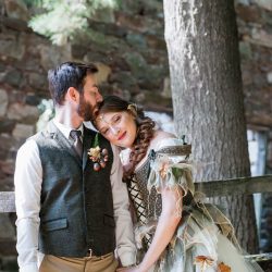 High fantasy meets a handmade gown at this treehouse camp wedding