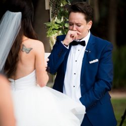 A chef-designed menu and vintage details at this stunning San Diego wedding