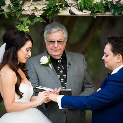 A chef-designed menu and vintage details at this stunning San Diego wedding