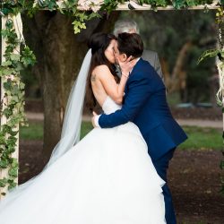 A chef-designed menu and vintage details at this stunning California wedding
