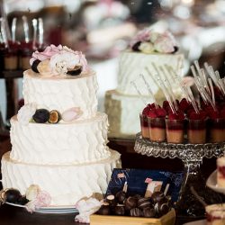 A chef-designed menu and vintage details at this gorgeous two-lady wedding