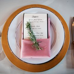 A chef-designed menu and vintage details at this stunning California wedding
