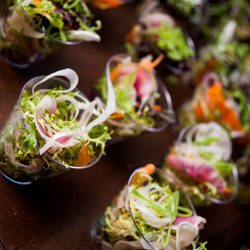 A chef-designed menu and vintage details at this stunning vintage wedding