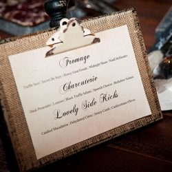 A chef-designed menu and vintage details at this stunning vintage wedding