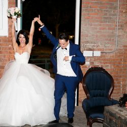 A chef-designed menu and vintage details at this stunning vintage wedding