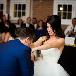 A chef-designed menu and vintage details at this gorgeous two-lady wedding