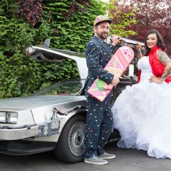 Details30of41 - This pop culture wedding wins all with a Pac-Man suit, Mario Kart, and a Delorean(!) This pop culture wedding wins all with a Pac-Man suit, Mario Kart, and a Delorean(!)