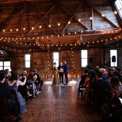 JennyDean 141 - A gold dress wedding + karaoke + tacos + fairy lights A gold dress wedding with karaoke, and tacos all wrapped up in fairy lights