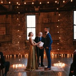 JennyDean 142 - A gold dress wedding + karaoke + tacos + fairy lights A gold dress wedding with karaoke, and tacos all wrapped up in fairy lights