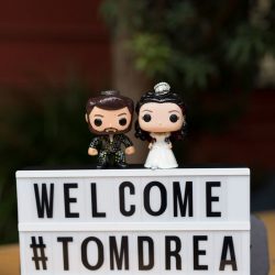 TomDrea30of35 - This pop culture wedding wins all with a Pac-Man suit, Mario Kart, and a Delorean(!) This pop culture wedding wins all with a Pac-Man suit, Mario Kart, and a Delorean(!)