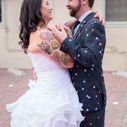 TomDreaa65of167 - This pop culture wedding wins all with a Pac-Man suit, Mario Kart, and a Delorean(!) This pop culture wedding wins all with a Pac-Man suit, Mario Kart, and a Delorean(!)