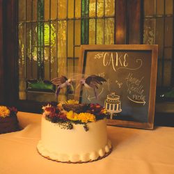 Stroll around this garden outdoor wedding in Nebraska with a #goals purple dress