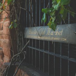 Stroll around this garden outdoor wedding in Nebraska with a #goals purple dress