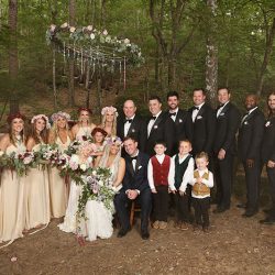 A fantastical Lord of the Rings meets Midsummer Night's Dream wedding