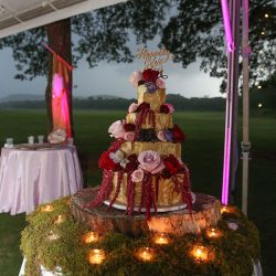 A fantastical Lord of the Rings meets Midsummer Night's Dream wedding