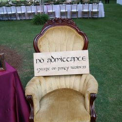 A fantastical Lord of the Rings meets Midsummer Night's Dream wedding