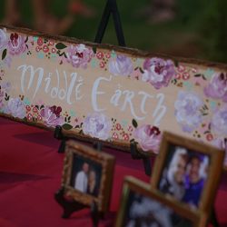 A fantastical Lord of the Rings meets Midsummer Night's Dream wedding