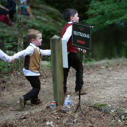 A fantastical Lord of the Rings meets Midsummer Night's Dream wedding