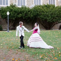 woodwedding bridegroom 106 32119037652 o - This laid-back wedding had bridesmaids in white and a BEETLEJUICE officiant This laid-back wedding had a wedding party in white and BEETLEJUICE