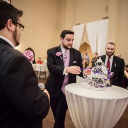 zelda wedding 31855959490 o - An elegant Legend of Zelda gamer wedding for pixel fiends Garter toss alternative: a bottle of booze under lock and key