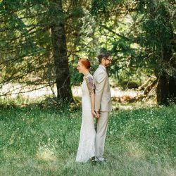JohnnyAlexisWedding LakeCrescent 170 - Bask in the glow of this rustic Olympic National Park wedding Bask in the glow of this rustic Olympic National Park wedding
