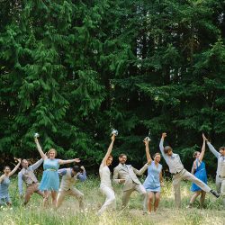 JohnnyAlexisWedding LakeCrescent 398 - Bask in the glow of this rustic Olympic National Park wedding Bask in the glow of this rustic Olympic National Park wedding