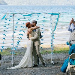 JohnnyAlexisWedding LakeCrescent 591 - Bask in the glow of this rustic Olympic National Park wedding Bask in the glow of this rustic National Park wedding