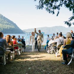 JohnnyAlexisWedding LakeCrescent 593 - Bask in the glow of this rustic Olympic National Park wedding Bask in the glow of this rustic National Park wedding