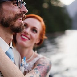 JohnnyAlexisWedding LakeCrescent 808 - Bask in the glow of this rustic Olympic National Park wedding JohnnyAlexisWeBask in the glow of this rustic Washington wedding