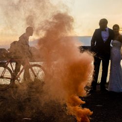 This couple destroyed the Death Star at their Star Wars vow renewal!