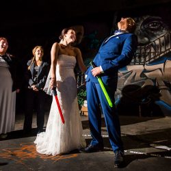 This couple destroyed the Death Star at their Star Wars-inspired vow renewal!