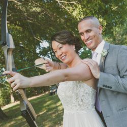 S'mores, archery, cowboy chic at this rustic outdoor wedding