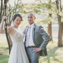 S'mores, archery, cowboy chic at this rustic outdoor wedding
