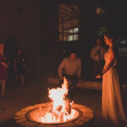 S'mores, archery, cowboy chic at this wedding