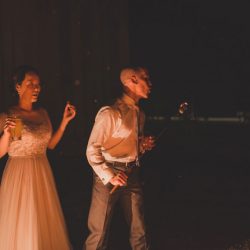 S'mores, archery, cowboy chic at this wedding