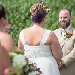 Palmer Palmer AmandaPhotographic 071616KneislerPalmerWedding302 low - Spy the multicolored braid at this beachfront wedding on the Oregon Coast Spy the multicolored braid at this beachfront ceremony on the Oregon Coast
