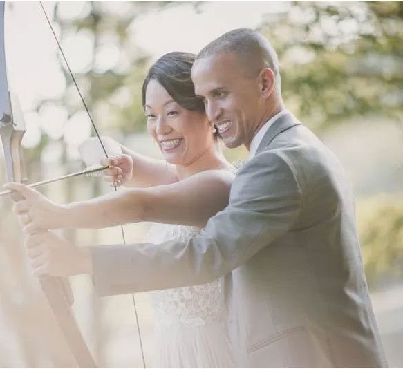S’mores, archery, cowboy chic at this rustic campfire wedding