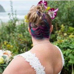 dfsdfsdf - Spy the multicolored braid at this beachfront wedding on the Oregon Coast dfsdfsdf