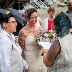 erica and stef wedding 327 32863678526 o - Love wins at this stunning beach wedding (despite tons of rain!) Two ladies rocked their rainy beach wedding