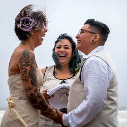 erica and stef wedding 370 32061433654 o - Love wins at this stunning beach wedding (despite tons of rain!) Two ladies rocked their rainy beach wedding